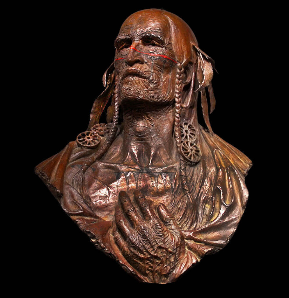 Sculpture of Sconondoa (Shenandoah)